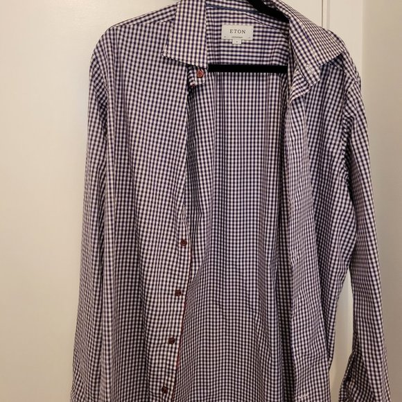 Eton Men's Shirt 17" Contemprary fit - Picture 1 of 4